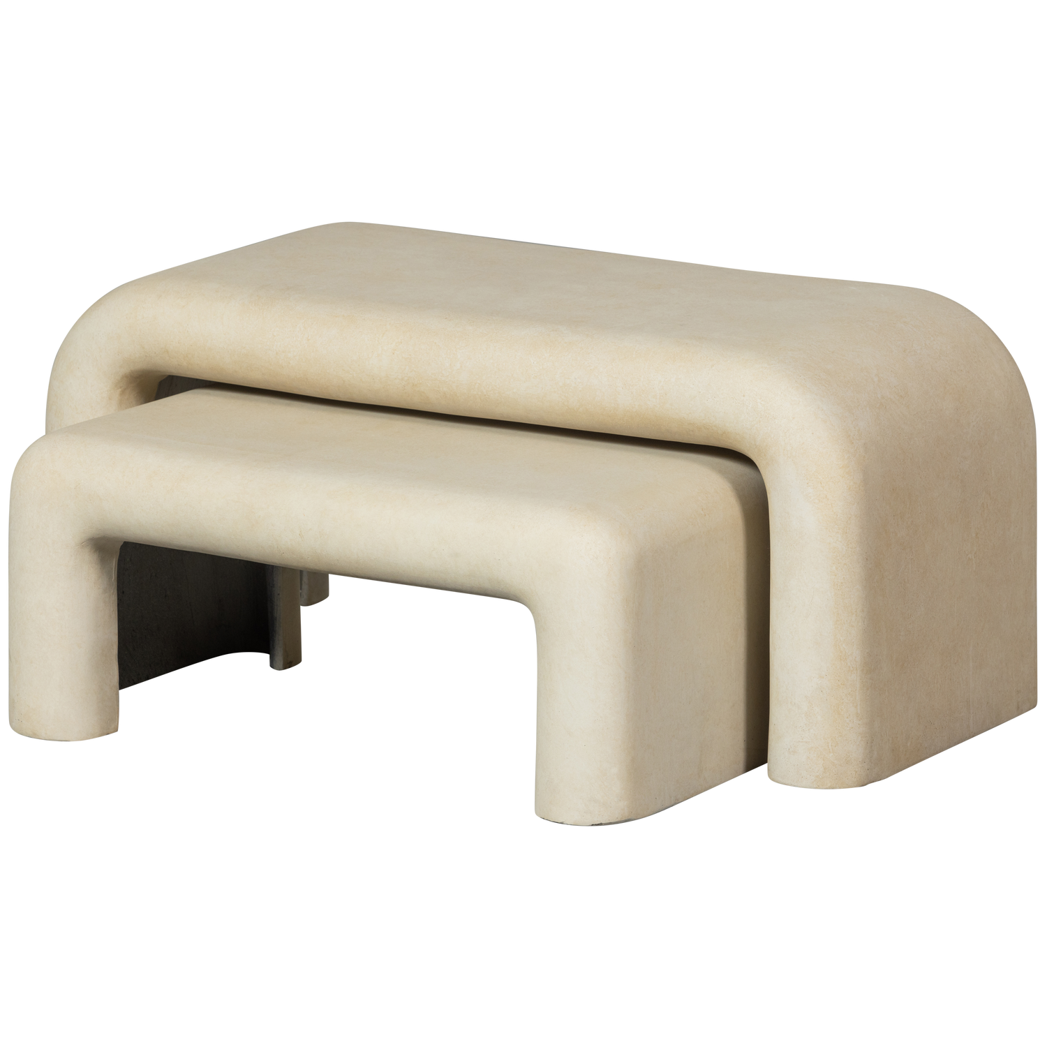 WOOOD Set dvou konferenčních stolků STANI světlý