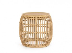 BIZZOTTO ratanový konferenční stolek MABEL ø44