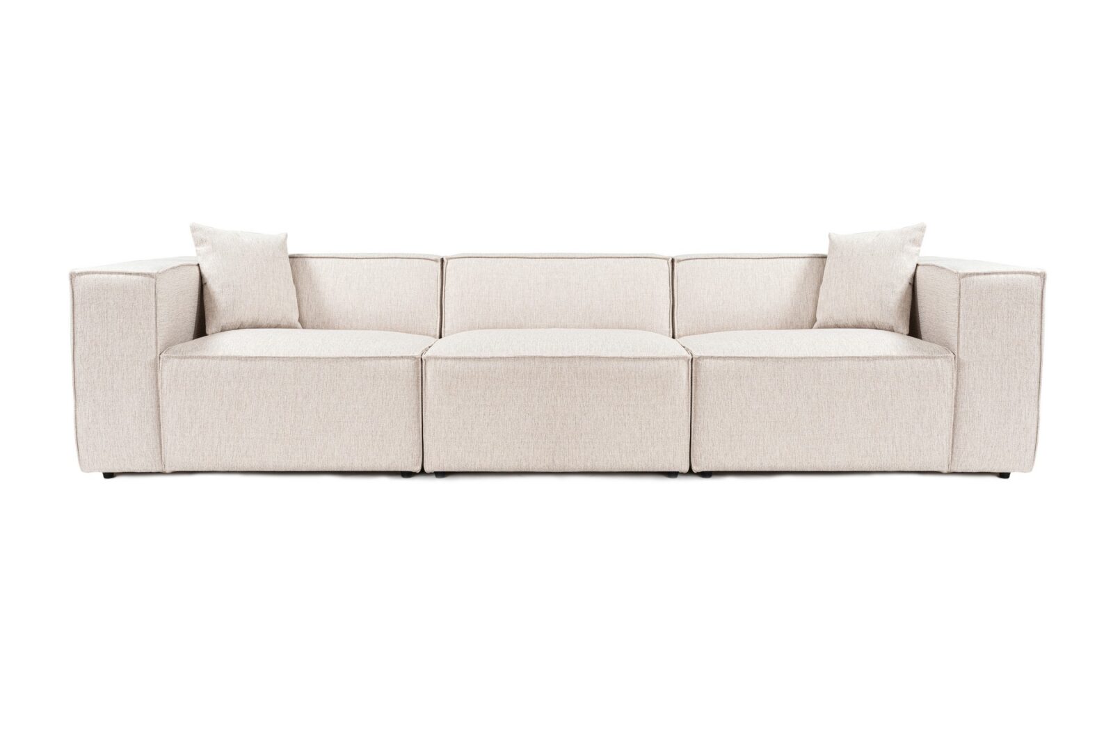 Hanah Home Třímístná pohovka LORA světle hnědá 303 cm