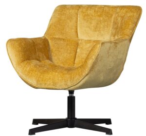 WOOOD Otočné křeslo WIBO žluté