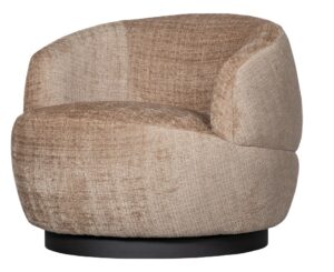 BePureHome Otočné křeslo WOOLLY pískové
