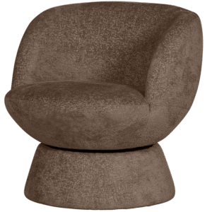 BePureHome Otočné křeslo SHUFFLE hnědé