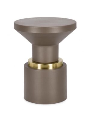 BIZZOTTO Designový odkládací stolek MUDIT hnědý