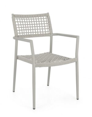 BIZZOTTO Zahradní židle CALETA šedá