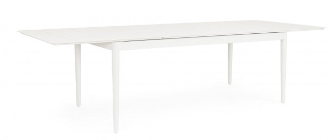 BIZZOTTO Rozkládací zahradní stůl NEBULA 200-300x100 cm bílý