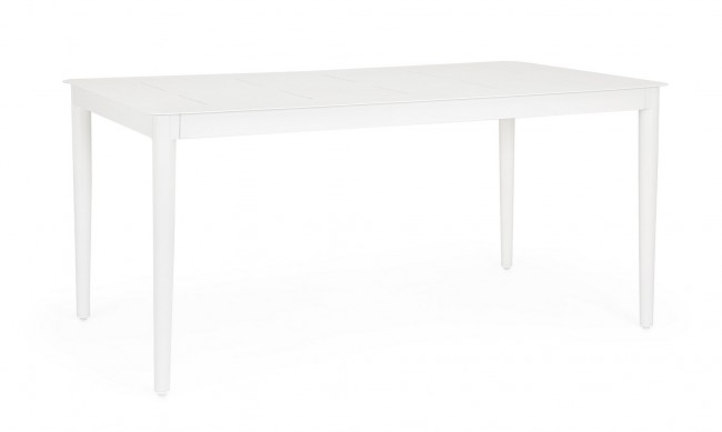 BIZZOTTO Zahradní jídelní stůl NEBULA 160x90 cm bílý