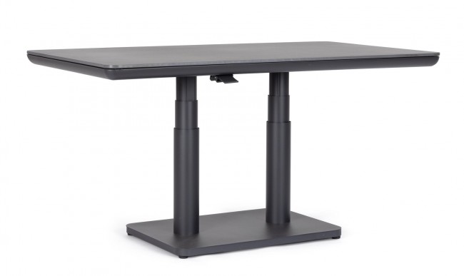 BIZZOTTO Zahradní jídelní stůl s nastavitelnou výškou MIGUEL antracit