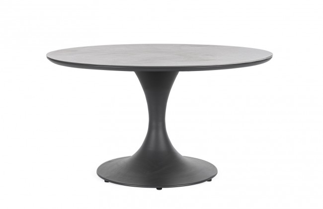 BIZZOTTO Kulatý zahradní stůl ARNOLD antracit ø120 cm