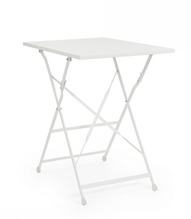 BIZZOTTO Zahradní skládací stůl YASMIN bílý 50x70 cm