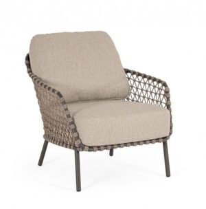 BIZZOTTO Zahradní křeslo IVISSA antracit