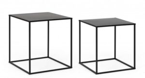 BIZZOTTO Set konferenčních stolků ALRIK černý
