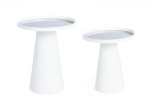 BIZZOTTO Set dvou konferenčních stolků REFLEX bílý