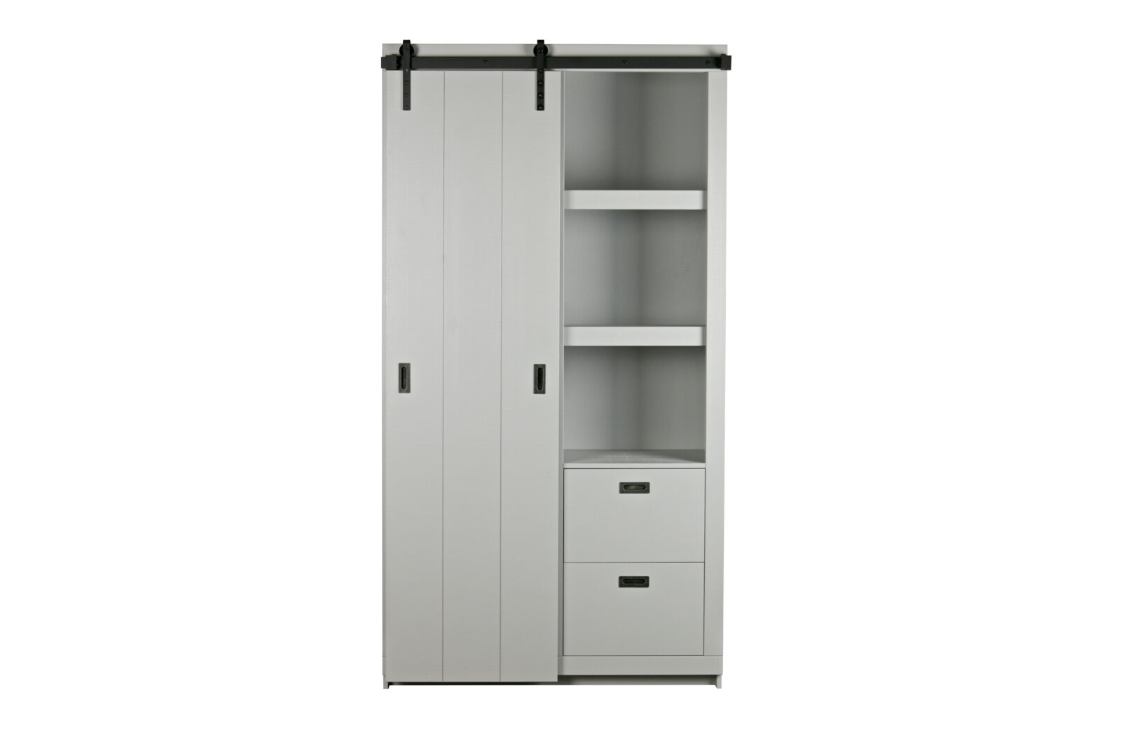 VTWONEN dřevěná skříň SLIDE BARN betonově šedá