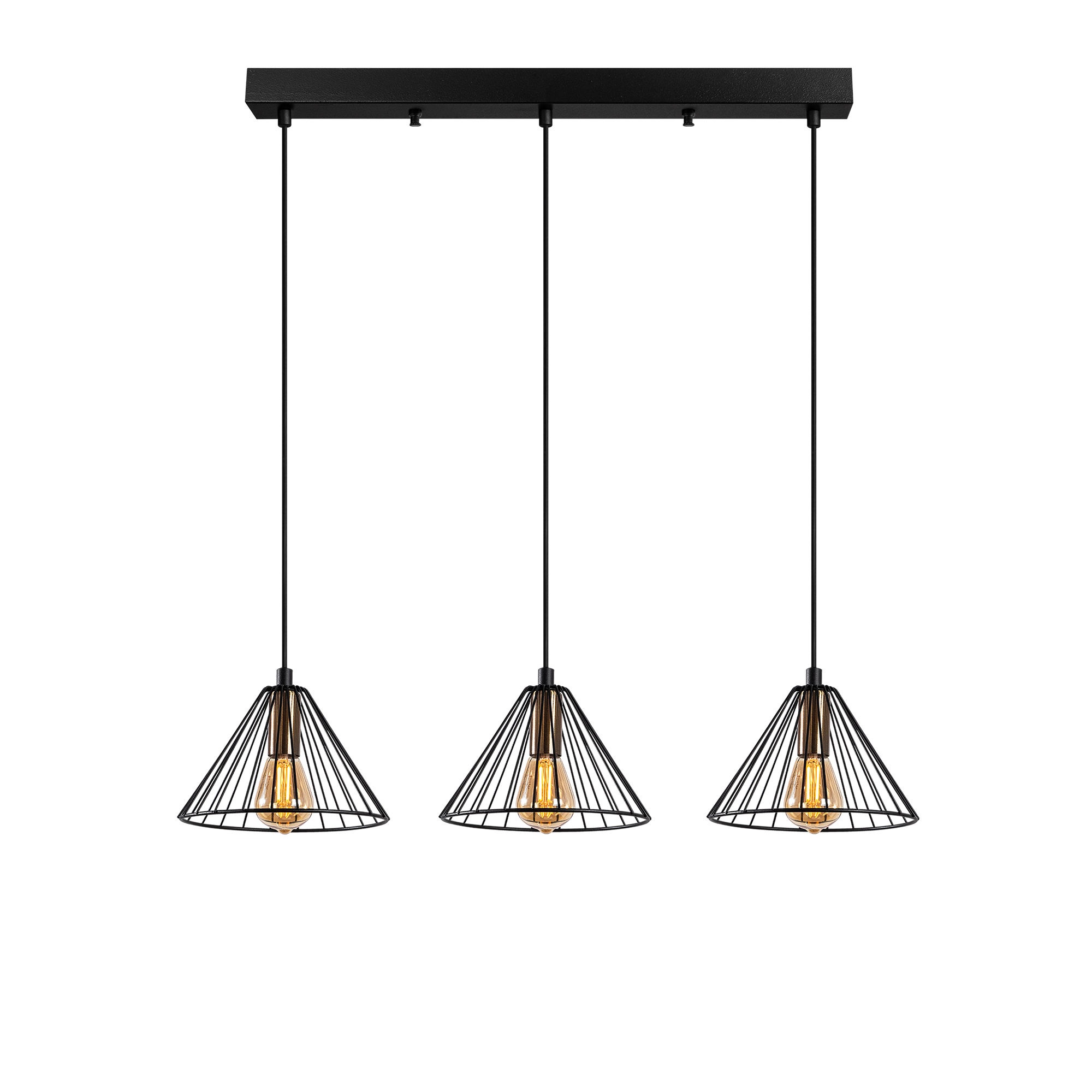 OPVIQ Závěsné osvětlení SOYL černá 3