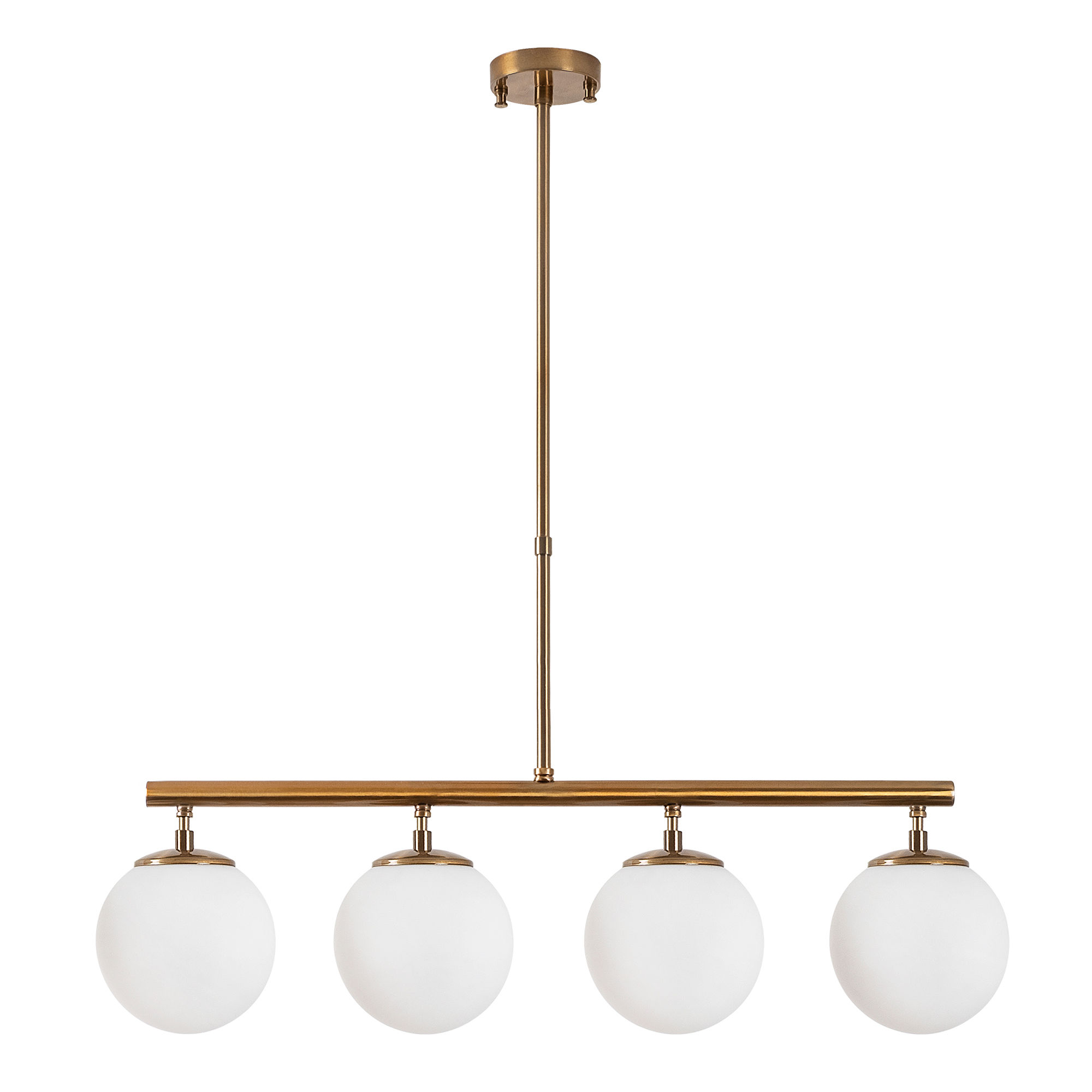 OPVIQ Závěsné osvětlení FAZLI bronz mléčné sklo 4