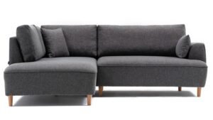 Hanah Home Rohová pohovka FELIX tmavě šedá levá