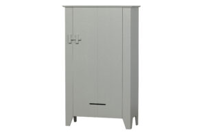 WOOOD Dřevěná komoda GIJS šedá