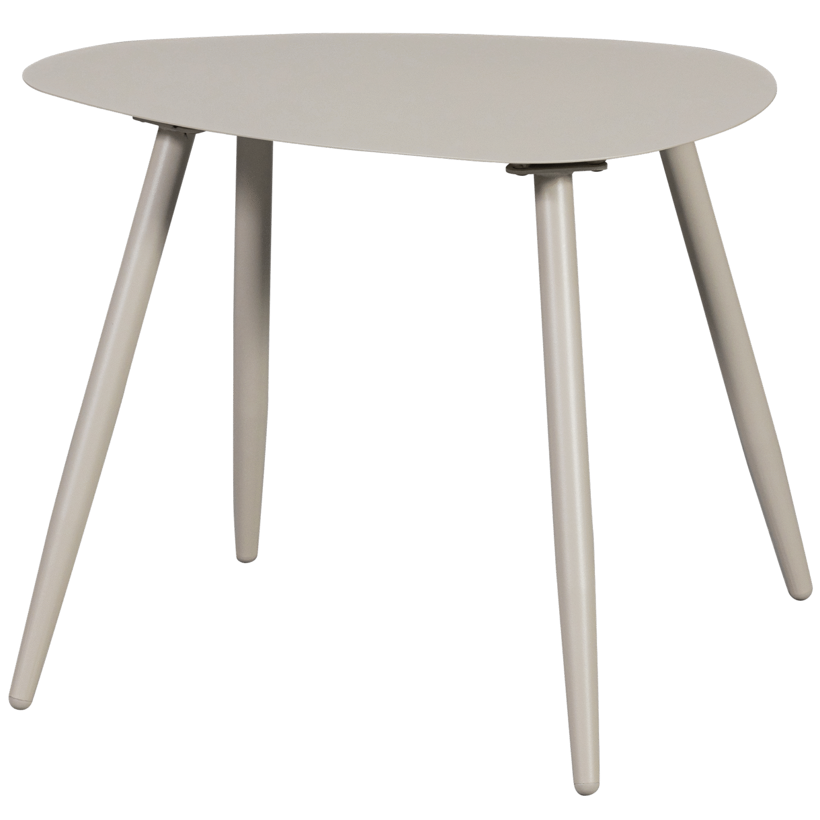 WOOOD Kovový konferenční stolek AIVY světle šedý 58x43cm