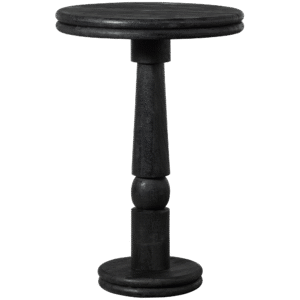 WOOOD Dřevěný barový stůl KOLBY černý 70cm