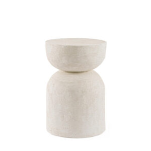 BIZZOTTO Odkládací stolek ALBIN bílý ø31 cm