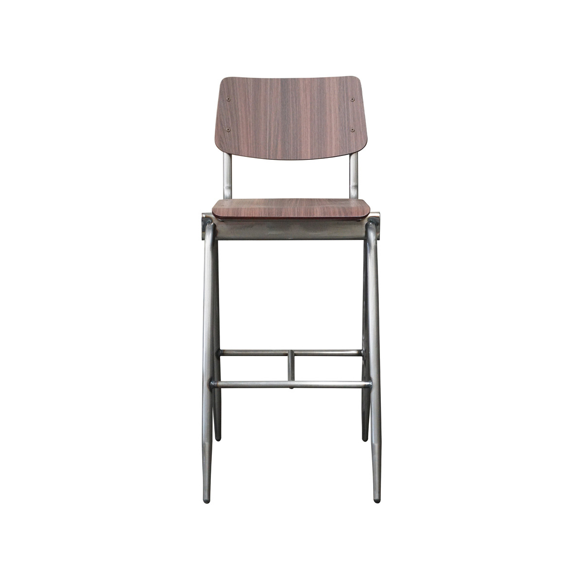 LABEL51 Barová židle SOLID tmavě hnědá