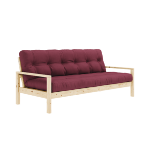 KARUP DESIGN Třímístná rozkládací pohovka KNOB vínová 205 cm