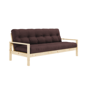 KARUP DESIGNTřímístná rozkládací pohovka KNOB tmavě hnědá 205 cm