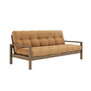 KARUP DESIGN Dřevěná rozkládací pohovka KNOB hnědá 205 cm