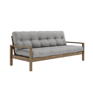KARUP DESIGN Dřevěná rozkládací pohovka KNOB šedá 205 cm
