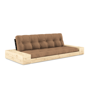 KARUP Rozkládací pohovka BASE s postranním úložným prostorem mocca 244 cm