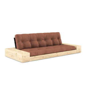 KARUP Rozkládací pohovka BASE s postranním úložným prostorem světle hnědá 244 cm