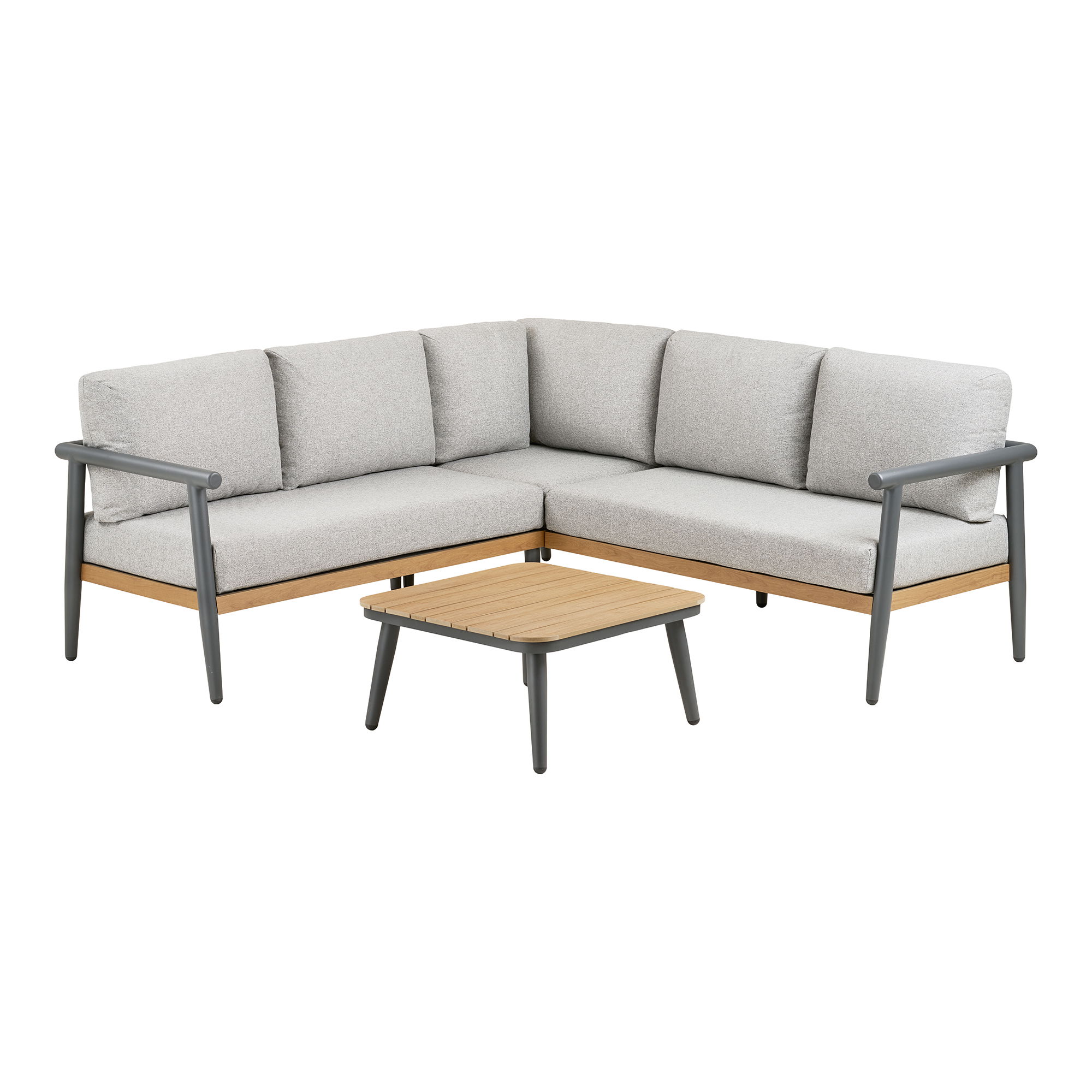 House Nordic Zahradní set rohové pohovky a stolku COMILLAS šedý