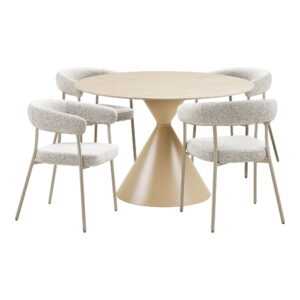 House Nordic Jídelní set stolu ANNECY a 4 židlí TRIVIO