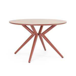 BIZZOTTO Kulatý zahradní stůl CABAS červený ø130 cm