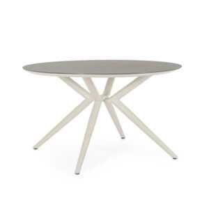 BIZZOTTO Kulatý zahradní stůl CABAS světlý ø130 cm