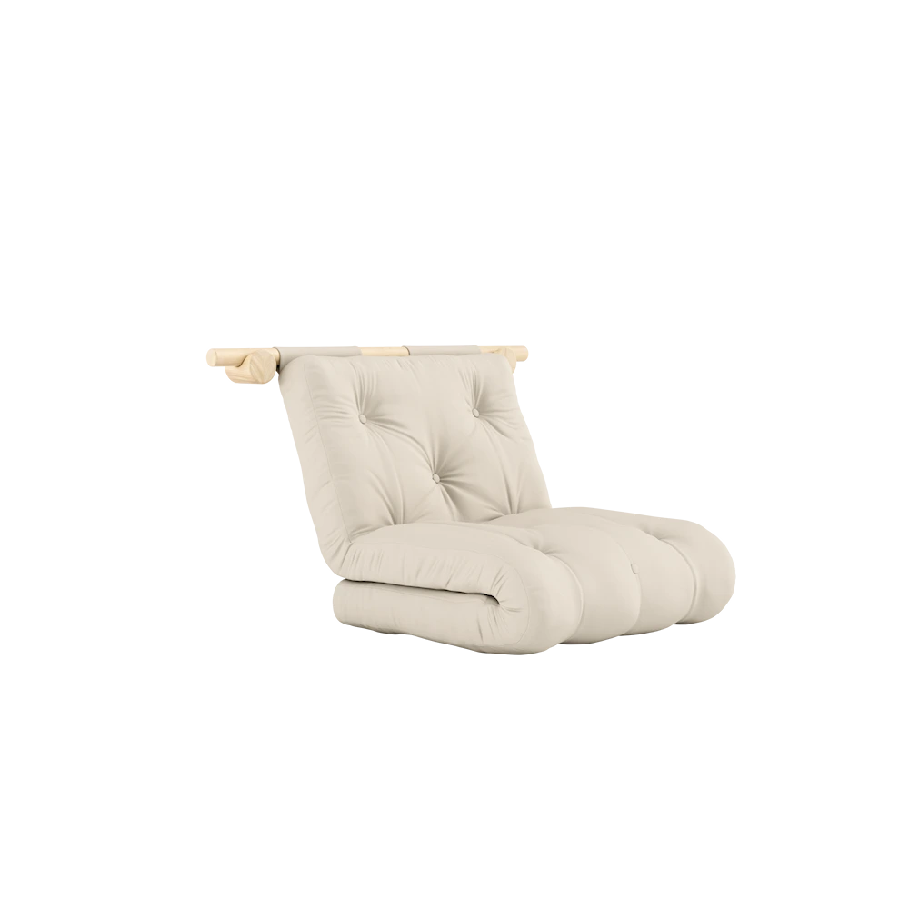KARUP DESIGN Rozkládací křeslo HOOKED světle krémové
