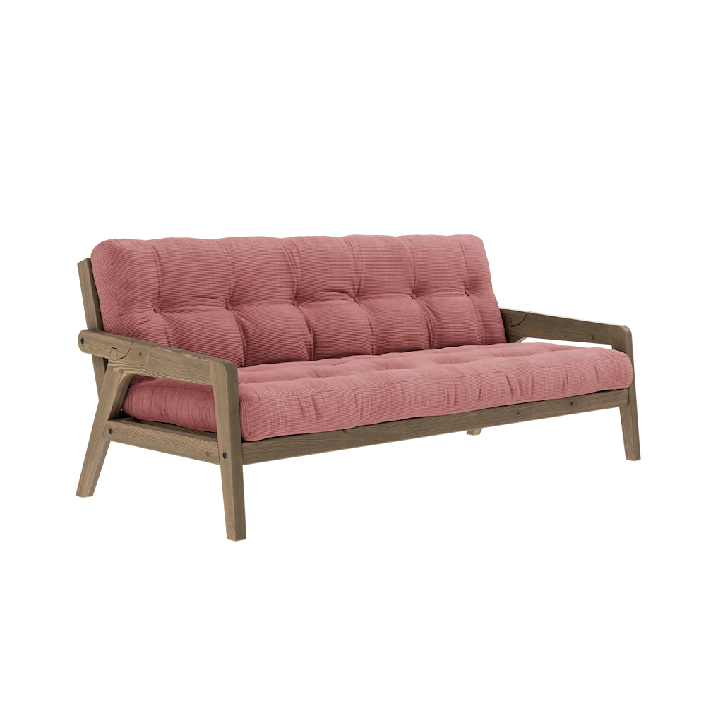 KARUP DESIGN Třímístná rozkládací pohovka GRAB růžová 204 cm