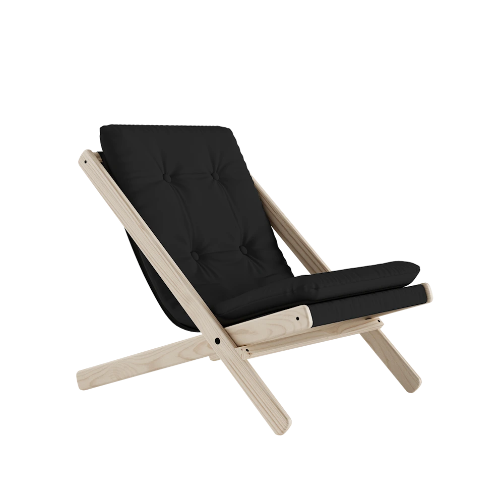 KARUP Skládací křeslo BOOGIE s tmavě šedým potahem