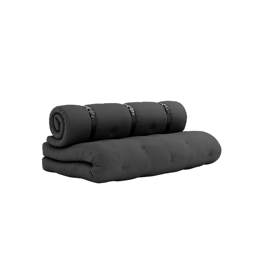 KARUP DESIGN Rozkládací pohovka BUCKLE UP tmavě šedá 140 cm