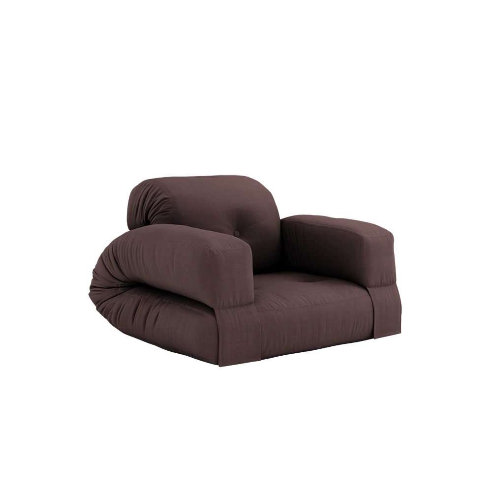 KARUP Rozkládací křeslo HIPPO hnědé