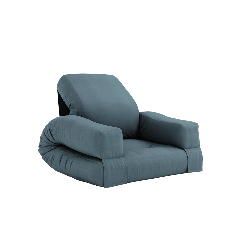 KARUP DESIGN Rozkládací dětské křesílko MINI HIPPO petrolejově modré