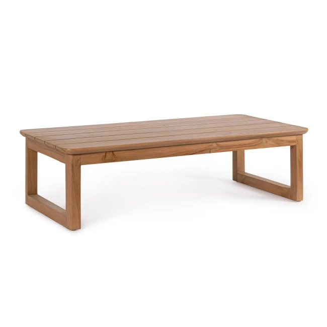 BIZZOTTO Zahradní konferenční stolek EVORA 122x60cm hnědý