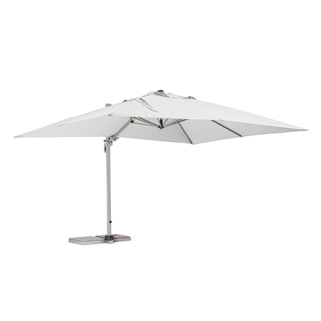 BIZZOTTO Slunečník SARAGOZZA 3x4m světle šedý